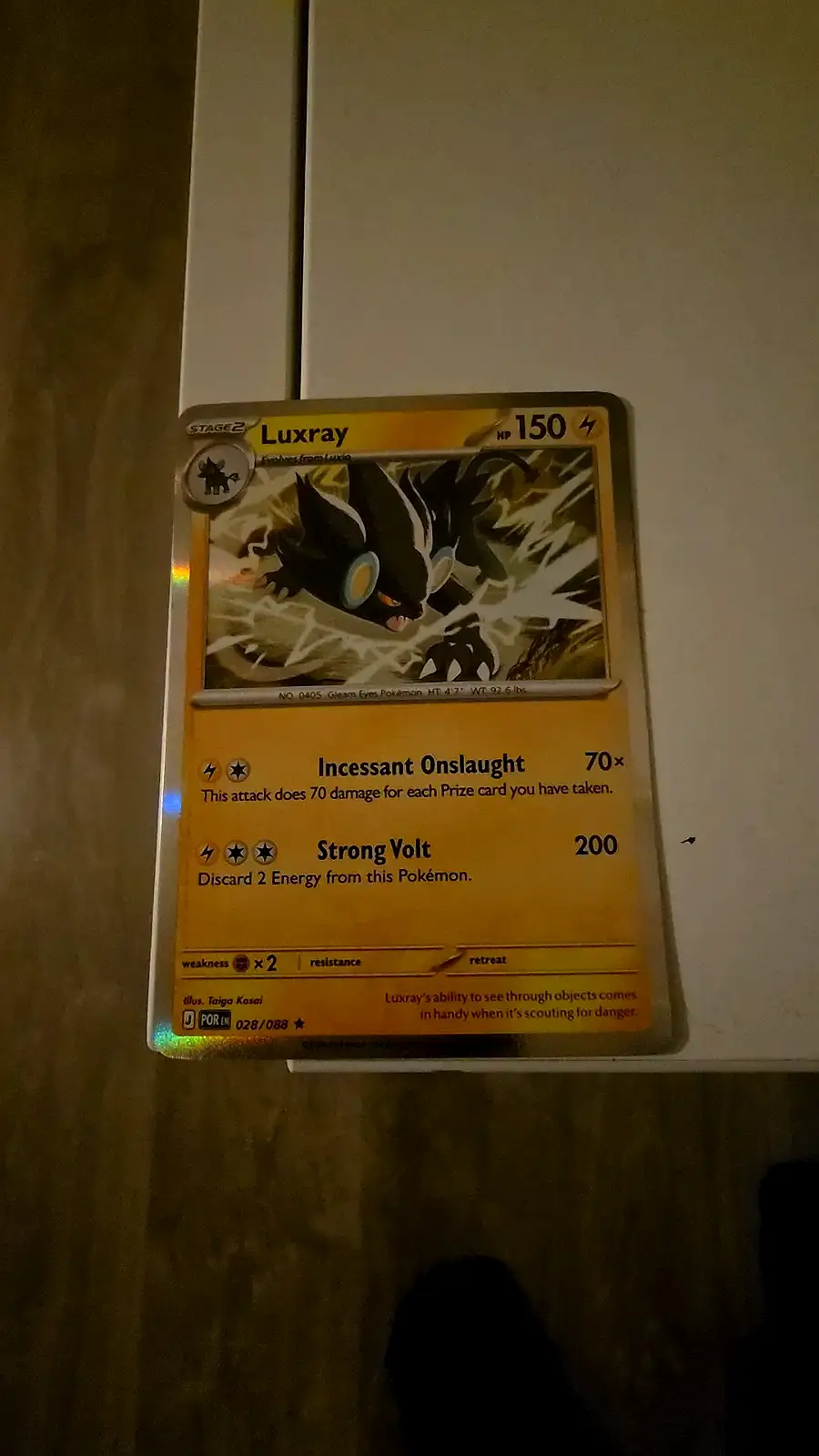 Pokémonkort Luxray Holo 028/088 Paldean Fates Nyskick