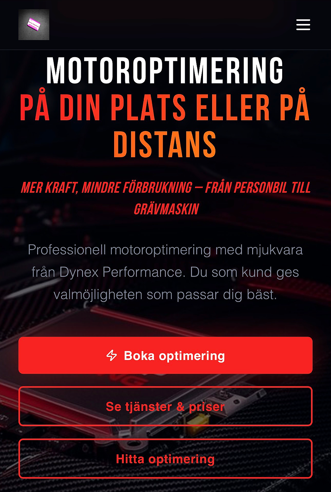 Motoroptimering från Dynex Performance