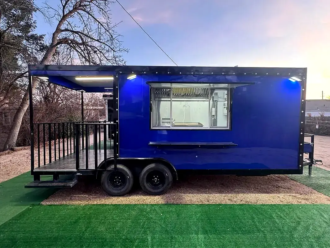 Food truck / Kökstrailer blå