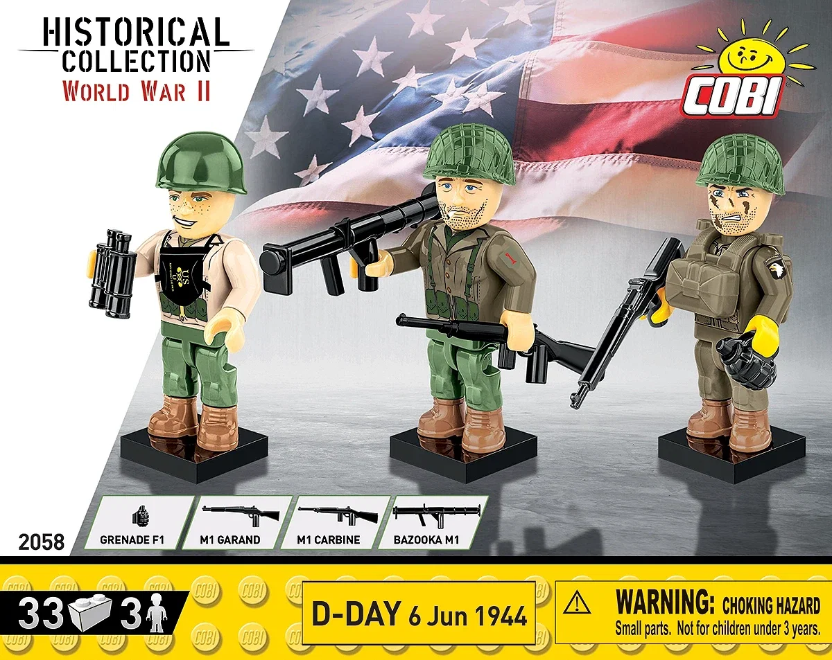 COBI-2058 D-DAGEN 6 JUNI 1944 3 figurer med tillbehör