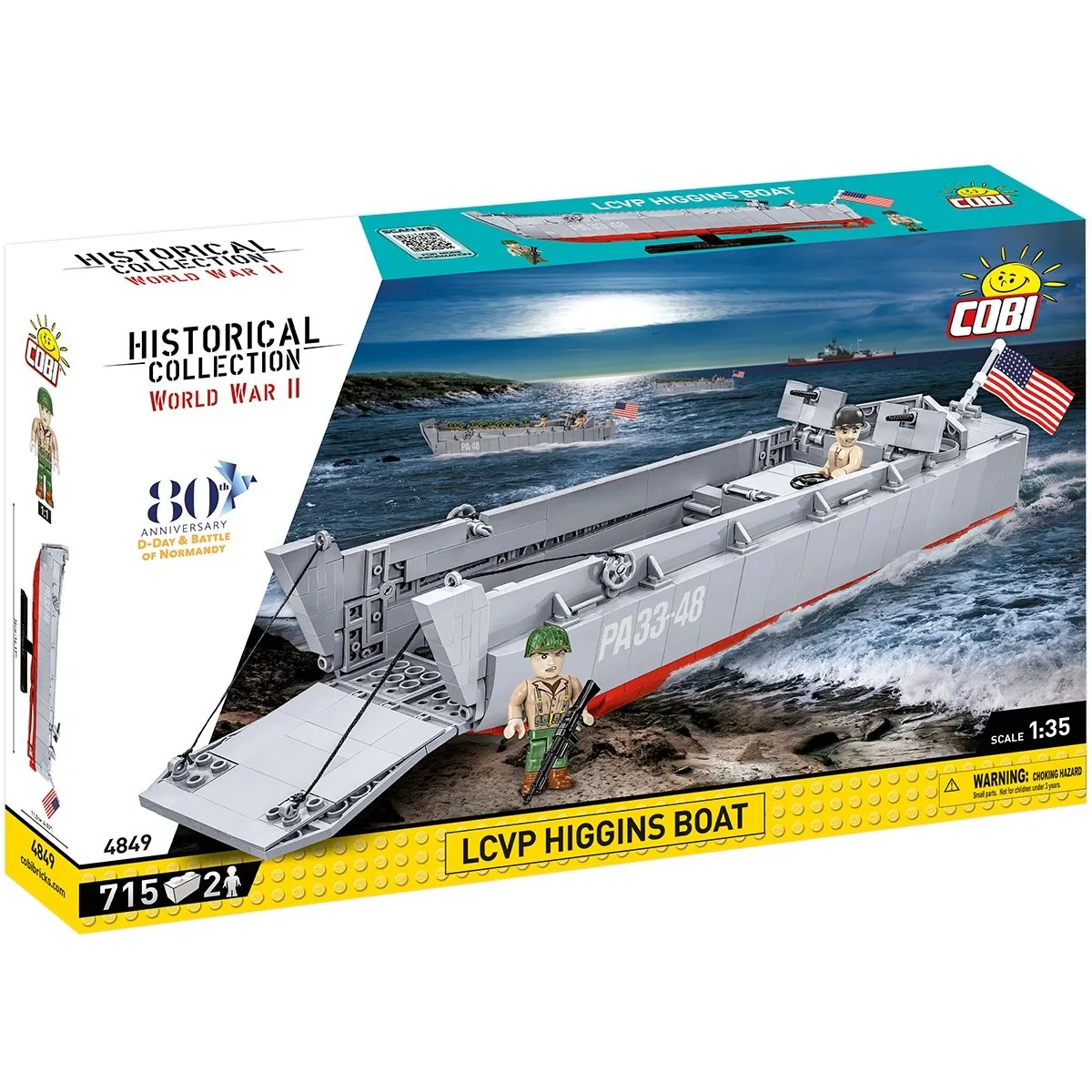 COBI-4849 LCVP Higgins Boat - D-Day